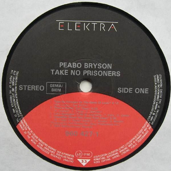 Peabo Bryson : Take No Prisoners (LP, Album)