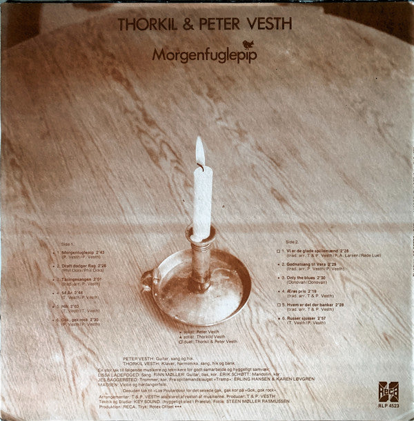 Thorkil Vesth Og Peter Vesth : Morgenfuglepip (LP, Album)