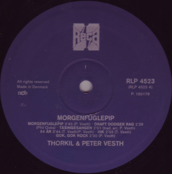 Thorkil Vesth Og Peter Vesth : Morgenfuglepip (LP, Album)