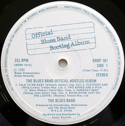 The Blues Band : The Blues Band Official Bootleg Album (LP, Album)