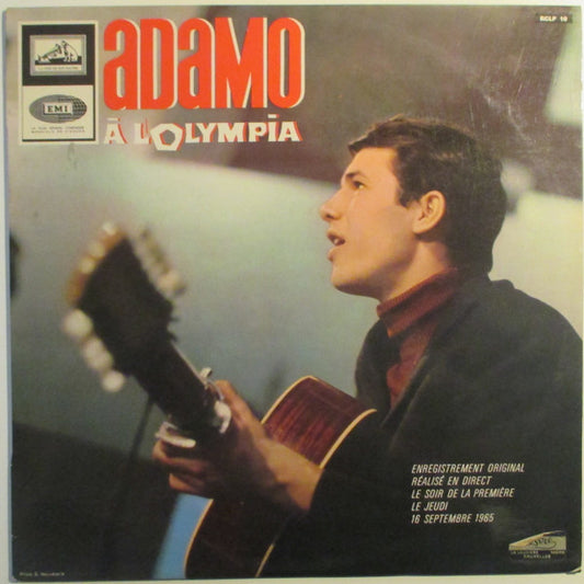 Adamo : Adamo À L'Olympia (LP, Album, Mono)