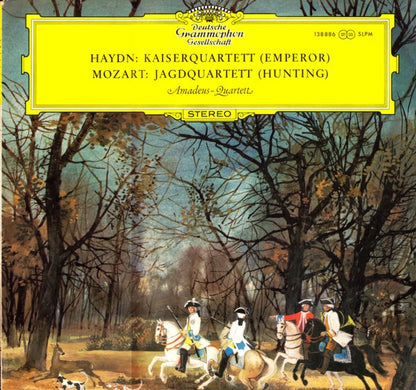 Joseph Haydn / Wolfgang Amadeus Mozart - Amadeus-Quartett : Kaiserquartett (Emperor) / Jagdquartett (Hunting) (LP, RP)