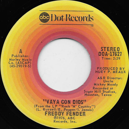 Freddy Fender (2) : Vaya Con Dios / My Happiness (7", Single)