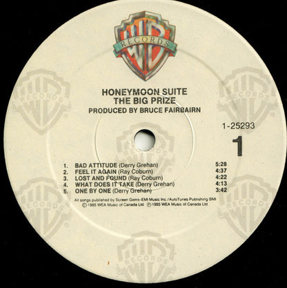 Honeymoon Suite : The Big Prize (LP, Album)