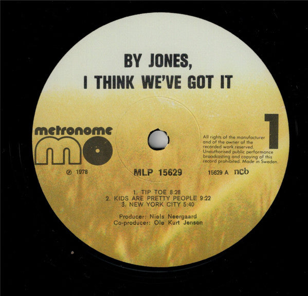 Danish Radio Big Band And Thad Jones : By Jones, I Think We've Got It (LP, Album)