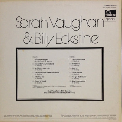 Billy Eckstine & Sarah Vaughan : Passing Strangers (LP, Album, RE)