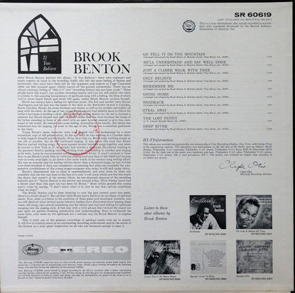 Brook Benton : If You Believe (LP, Album)