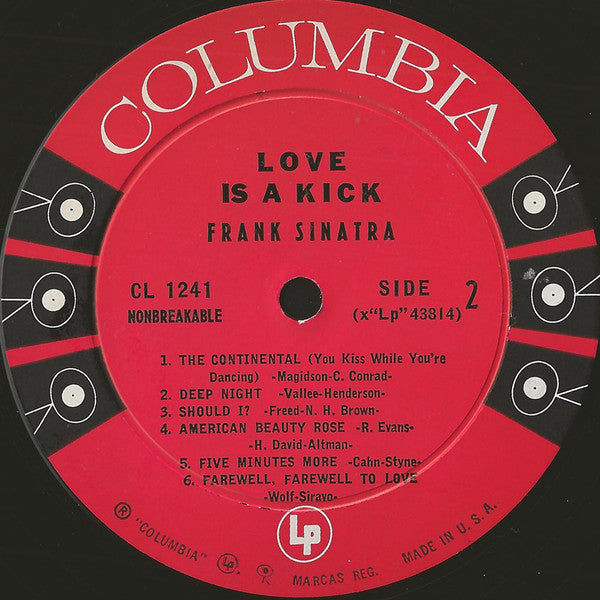 Frank Sinatra : Love Is A Kick (LP, Album, Comp, Mono)