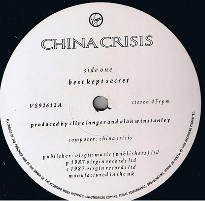 China Crisis : Best Kept Secret (12", Single)