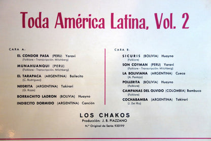 Los Chacos : Toda America Latina, Vol. 2 (LP, Album)