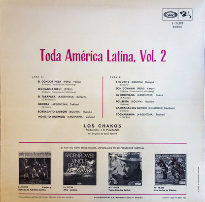 Los Chacos : Toda America Latina, Vol. 2 (LP, Album)