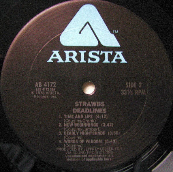 Strawbs : Deadlines (LP, Album)