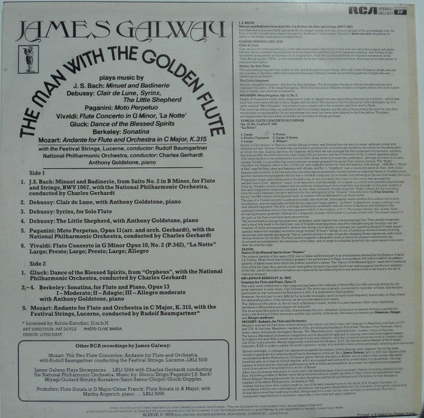 James Galway : The Man With The Golden Flute (LP)