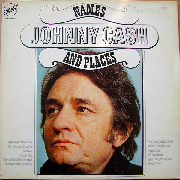 Johnny Cash : Names And Places (LP, Comp)