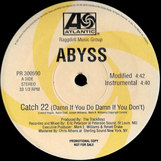 N2Abyss : Catch 22 (Damn If You Do Damn If You Don't) (12", Single, Promo)