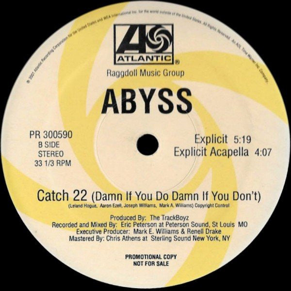 N2Abyss : Catch 22 (Damn If You Do Damn If You Don't) (12", Single, Promo)