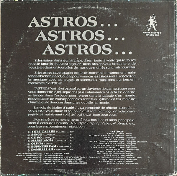 Astros (3) : Up 2 Date Band (LP, Album)