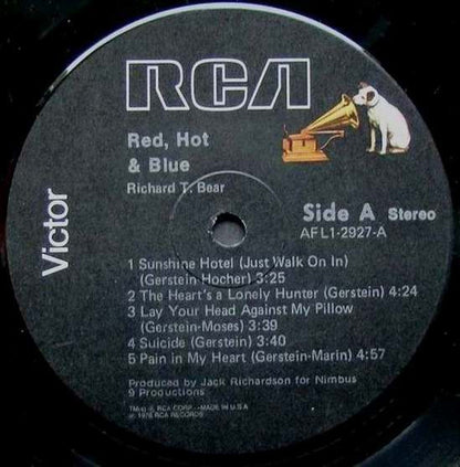 Richard T. Bear : Red, Hot & Blue (LP, Album)