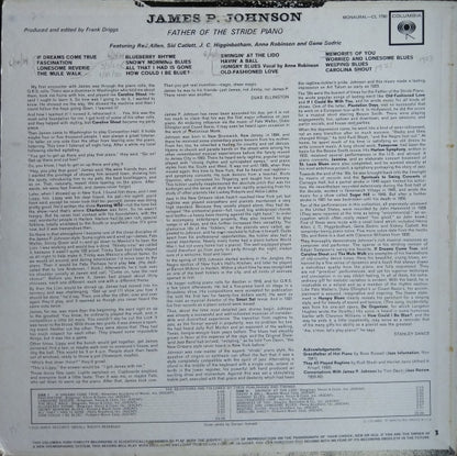 James Price Johnson : Father Of The Stride Piano (LP, Mono)