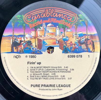 Pure Prairie League : Firin' Up (LP, Album)