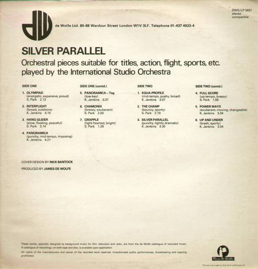 The International Studio Orchestra : Silver Parallel (LP)