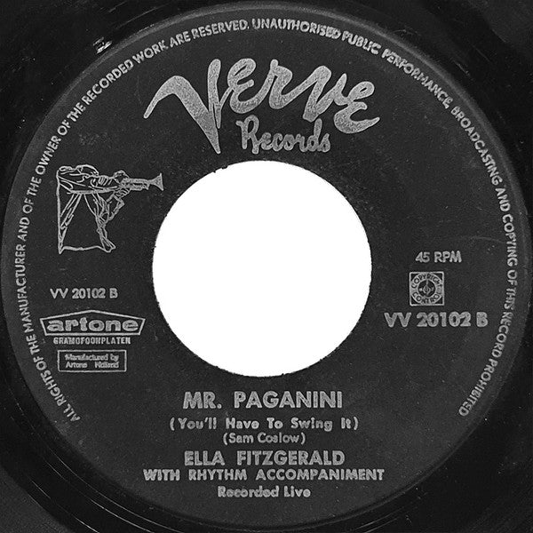 Ella Fitzgerald : Mr. Paganini (7")