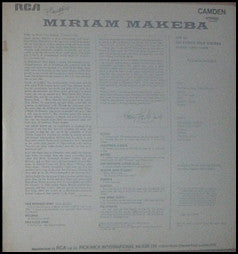 Miriam Makeba : Miriam Makeba (LP, Album, RE)