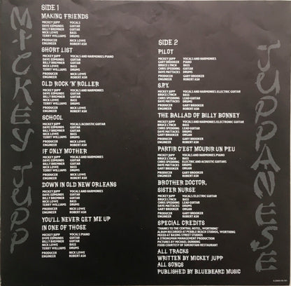 Mickey Jupp : Juppanese (LP, Album, B/W)