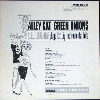 Bill Justis : Alley Cat / Green Onions: Bill Justis Plays 12 Big Instrumental Hits (LP, Album, Mono)