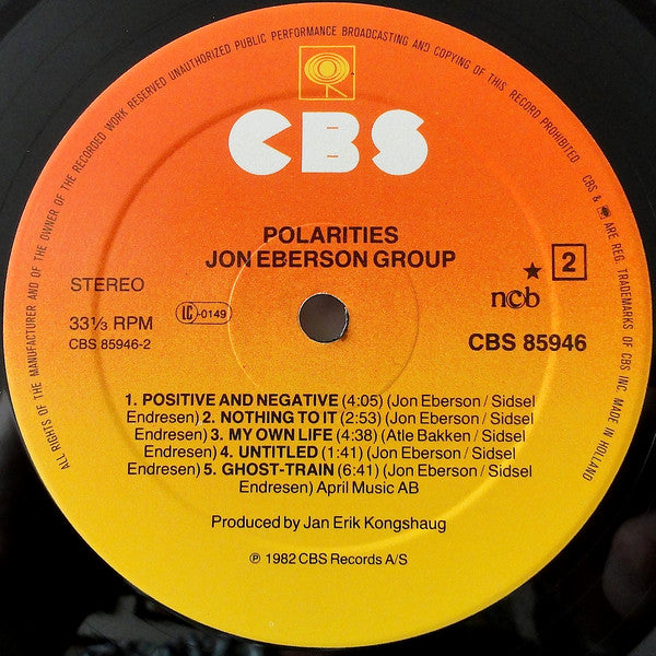 Jon Eberson Group : Polarities (LP, Album)