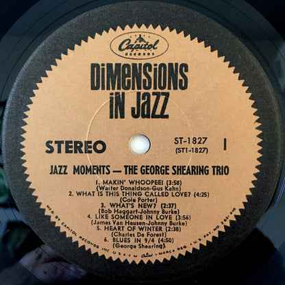 George Shearing Trio : Jazz Moments (LP, Album)