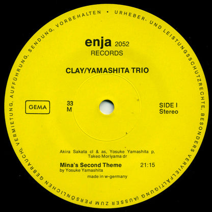 Yosuke Yamashita Trio : Clay (LP, Album)