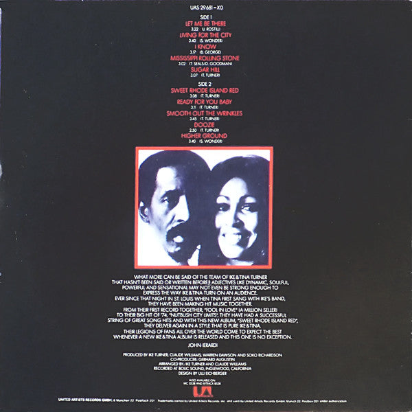 Ike & Tina Turner : Sweet Rhode Island Red (LP, Album)