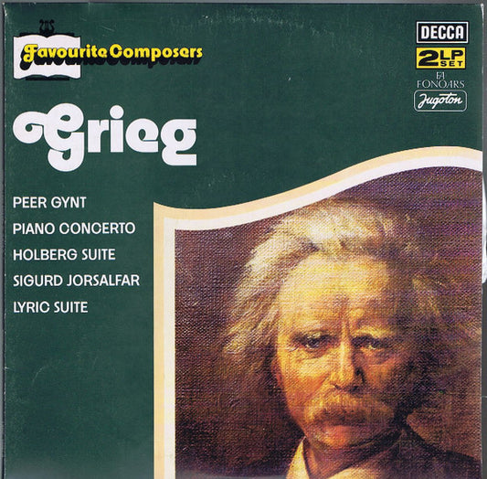 Edvard Grieg : Grieg (2xLP, Comp, RE, Gat)