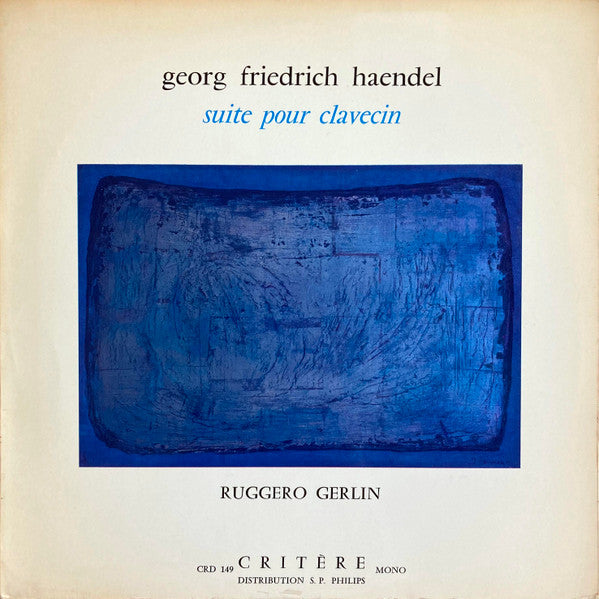 Georg Friedrich Händel, Ruggero Gerlin : Suites Pour Clavecin (LP, Mono)