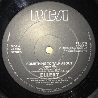 Ellert Driessen : Something To Talk About (12", Maxi)