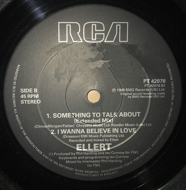 Ellert Driessen : Something To Talk About (12", Maxi)