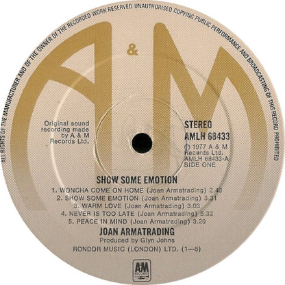 Joan Armatrading : Show Some Emotion (LP, Album)