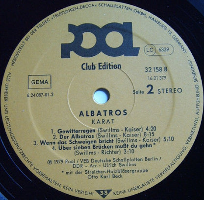 Karat : Albatros (LP, Album, Club)