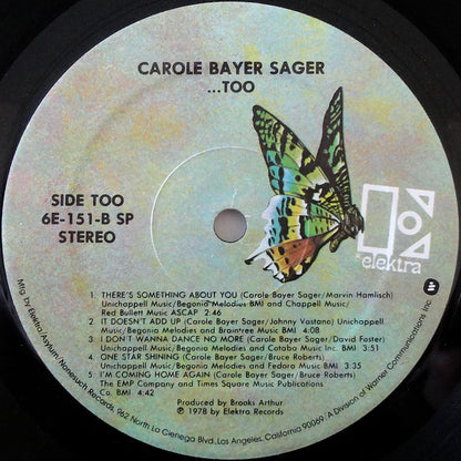 Carole Bayer Sager : ...Too (LP, Album, SP )