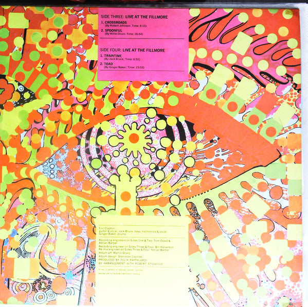 Cream (2) : Wheels Of Fire (2xLP, Album, Gat)