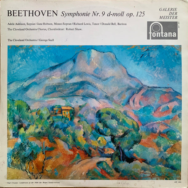 Ludwig van Beethoven – The Cleveland Orchestra : Symphonie Nr. 9 d-moll op. 125 (LP)