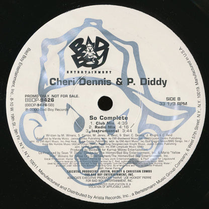 Black Rob, P. Diddy & G-Dep / Cheri Dennis & P. Diddy : That's Crazy / So Complete (12", Promo)