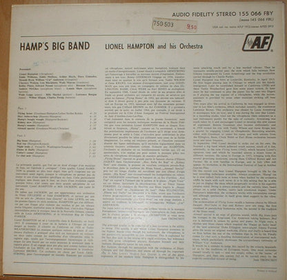 Lionel Hampton And His Orchestra :  Hamp's Big Band (LP)