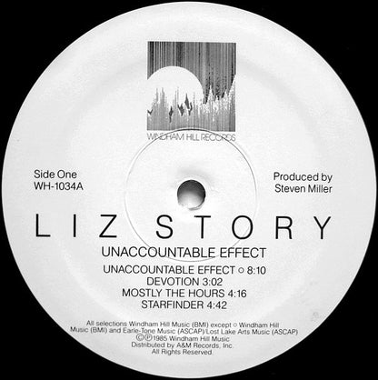 Liz Story : Unaccountable Effect (LP, Album)