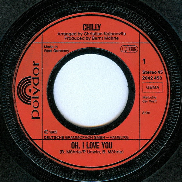 Chilly : Oh, I Love You (7", Single)