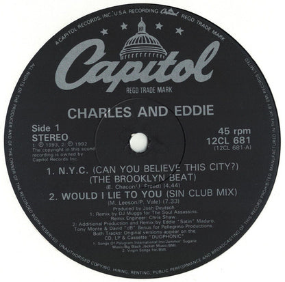 Charles & Eddie : N.Y.C. (Can You Believe This City?) (12")