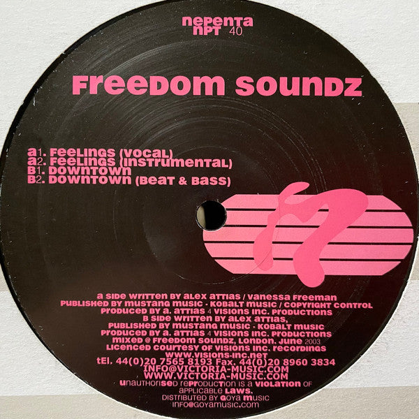 Freedom Soundz : Feelings / Downtown (12")