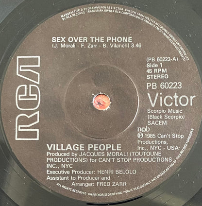 Village People : Sex Over The Phone (7", Sol)