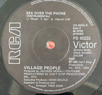 Village People : Sex Over The Phone (7", Sol)